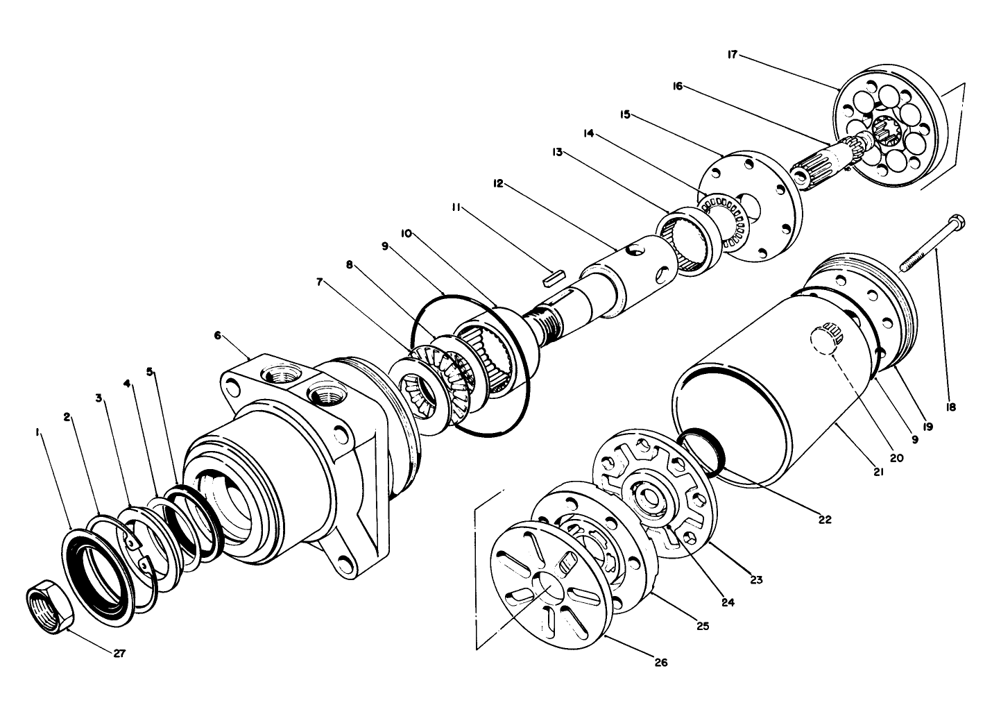Hydraulic Drive Motor (front) No. 49-8620
