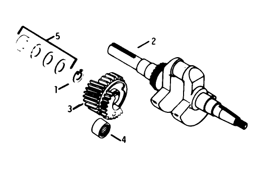 Crankshaft-Engine Kohler Model No. K321s Spec. No. 60434 (continued)