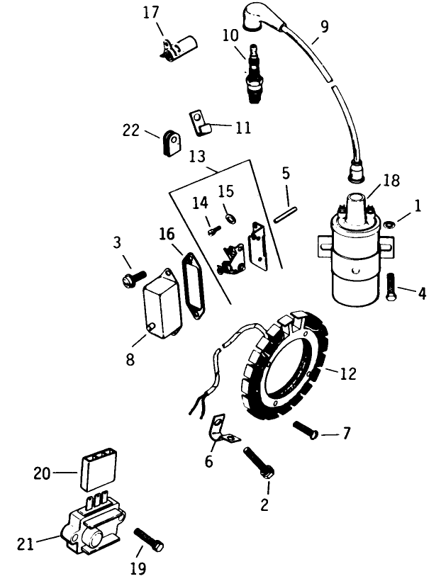 Ignition-Engine Kohler Model No. K321s Spec. No. 60434 (continued)