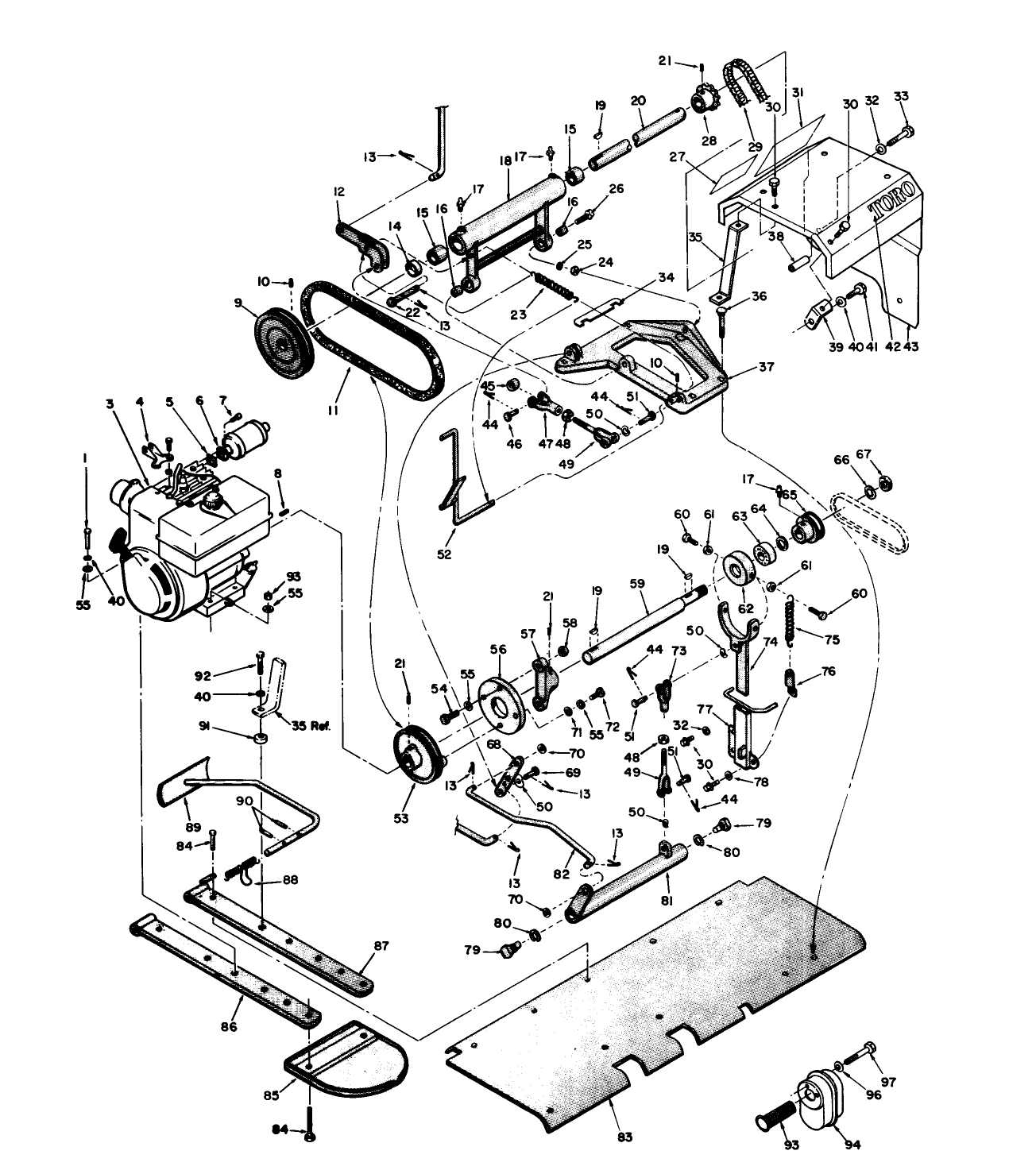 Engine And Countershaft Assembly