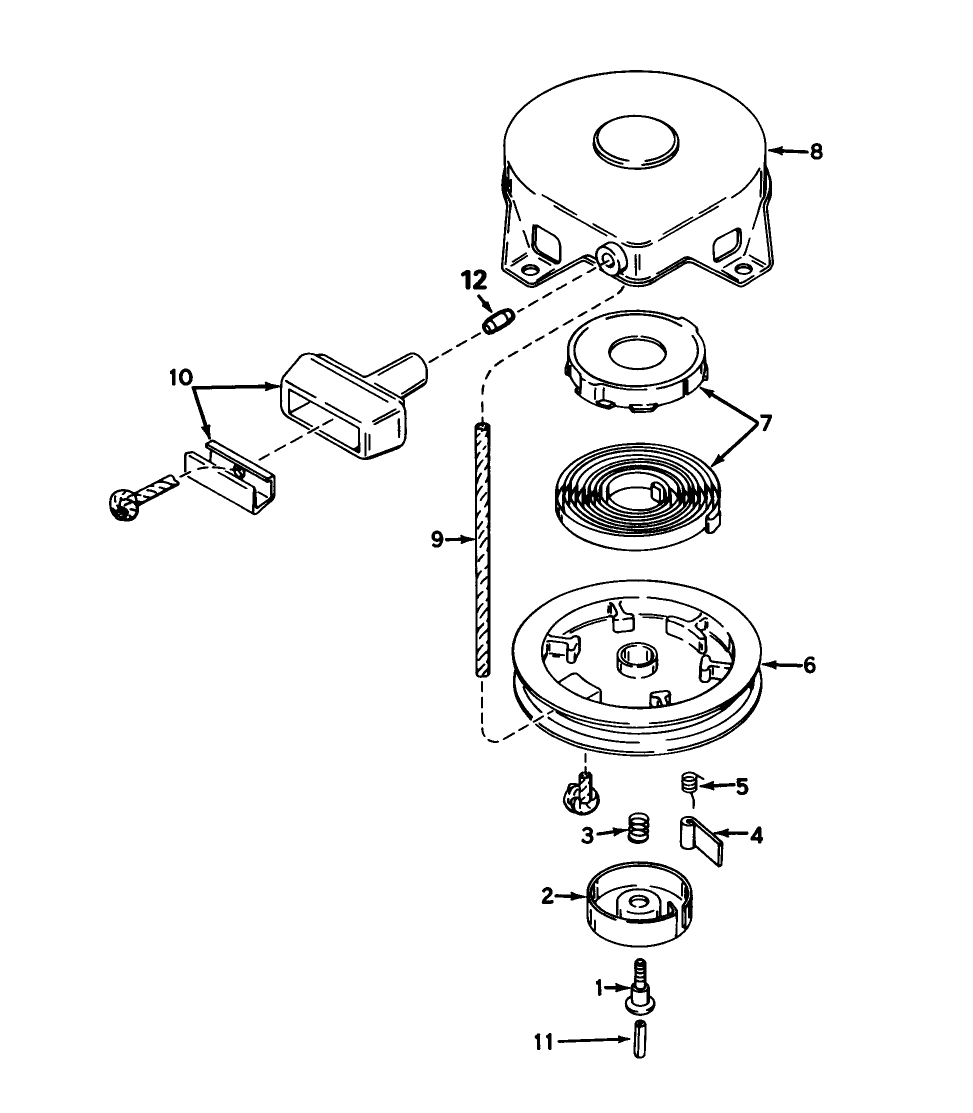 Rewind Starter No. 590420a