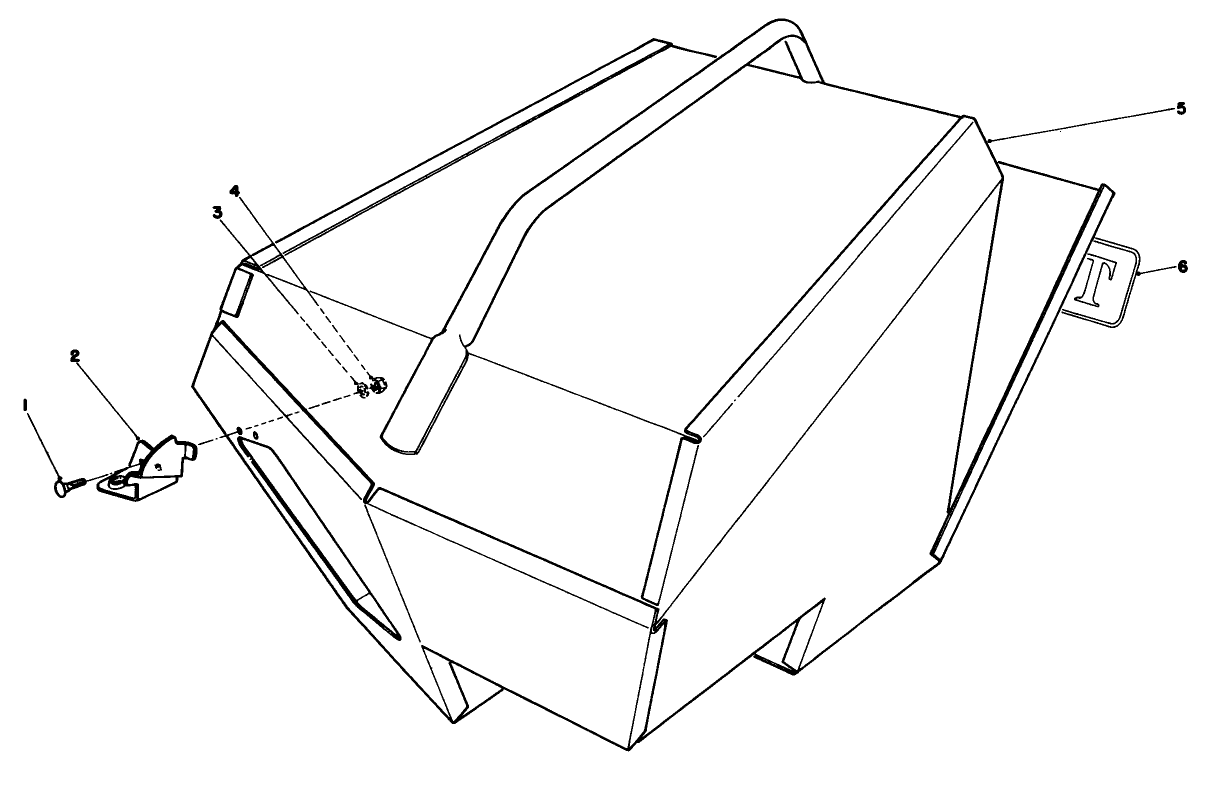 Steel Grass Catcher (model 22099) (optional)