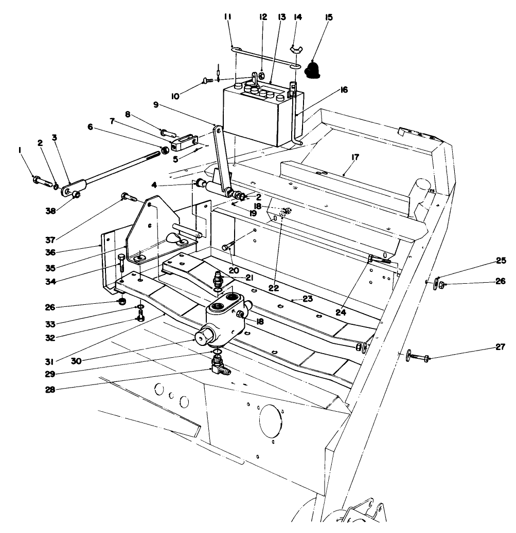 Motor Mounts And Battery Assembly