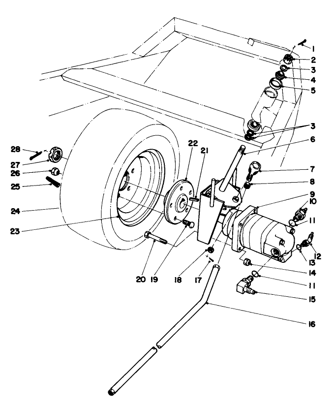 Rear Wheel And Motor Assembly