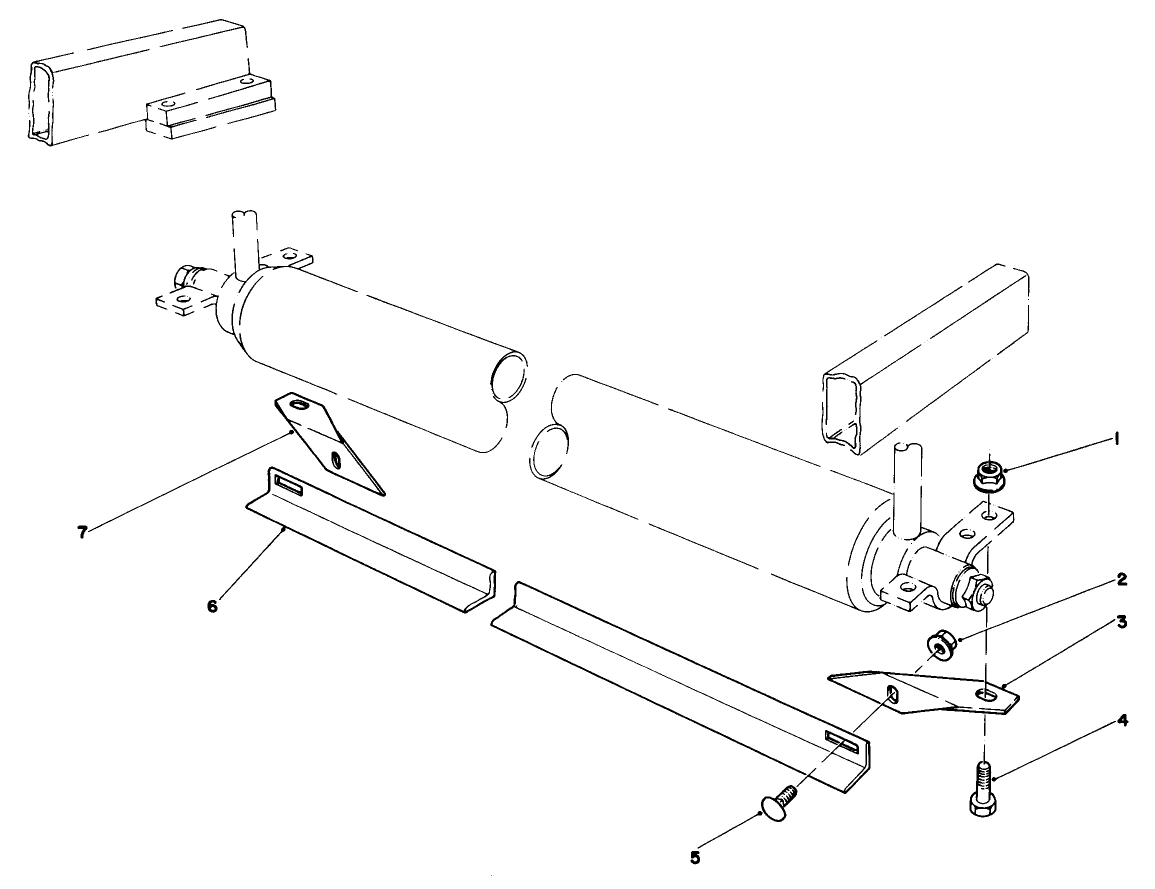 Rear Roller Scraper Kit No. 49-7400 (optional) (7 Blade Unlt)
