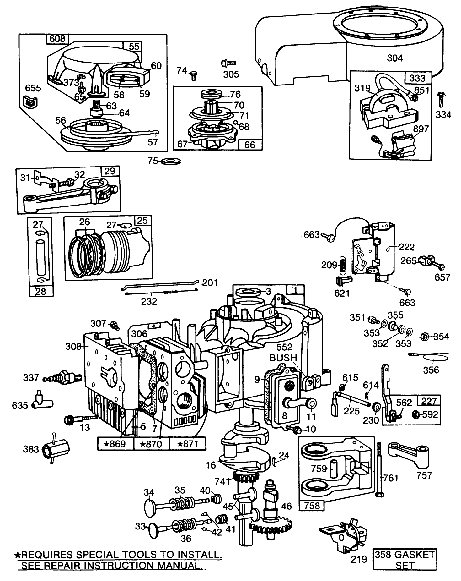 Briggs & Stratton Model No. 253706-0180-01