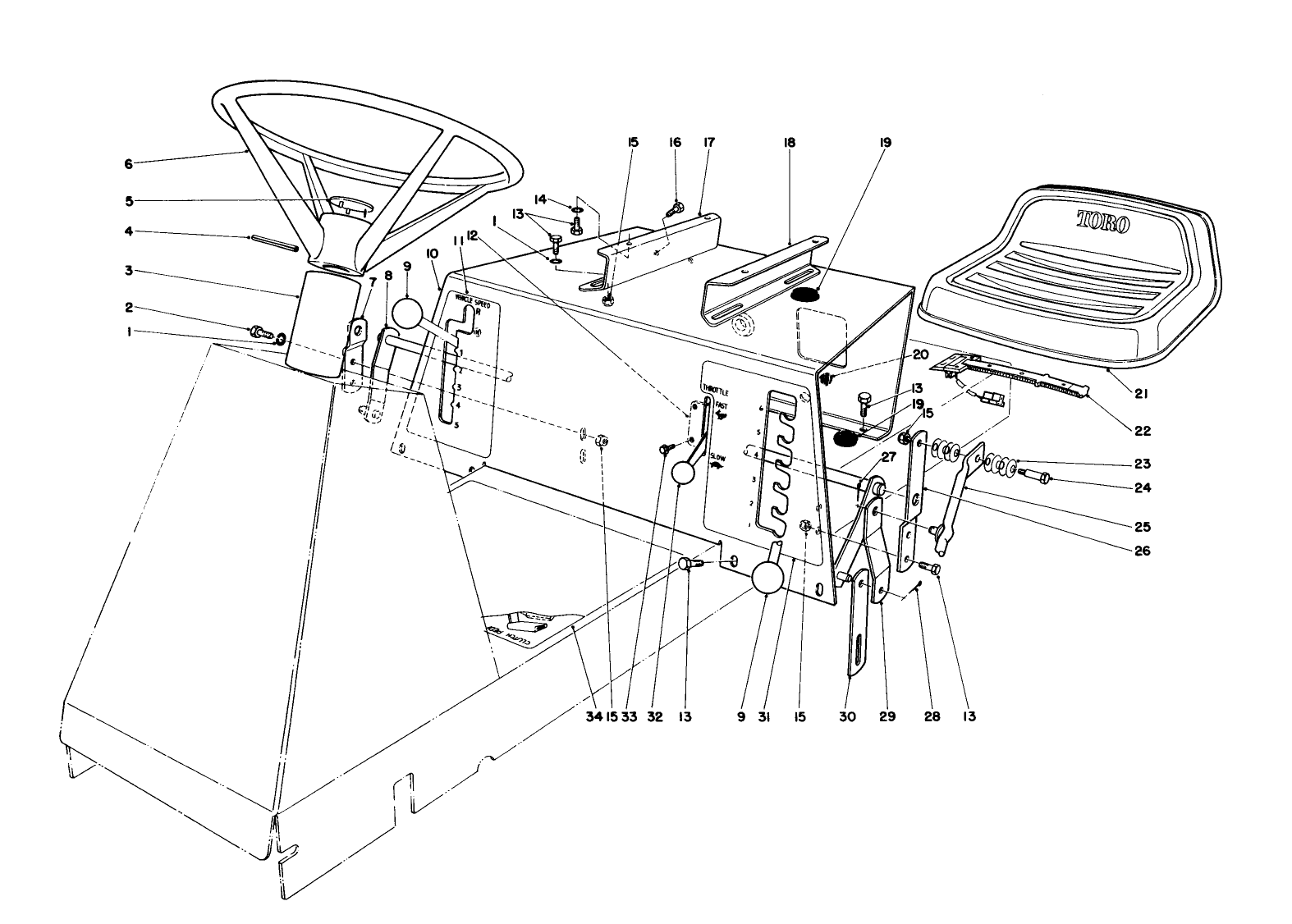 Seat & Steering Wheel Assembly