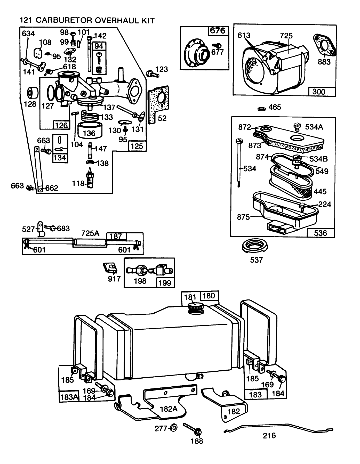 Engine Briggs & Stratton Model No. 253707-0177-01 (continued)