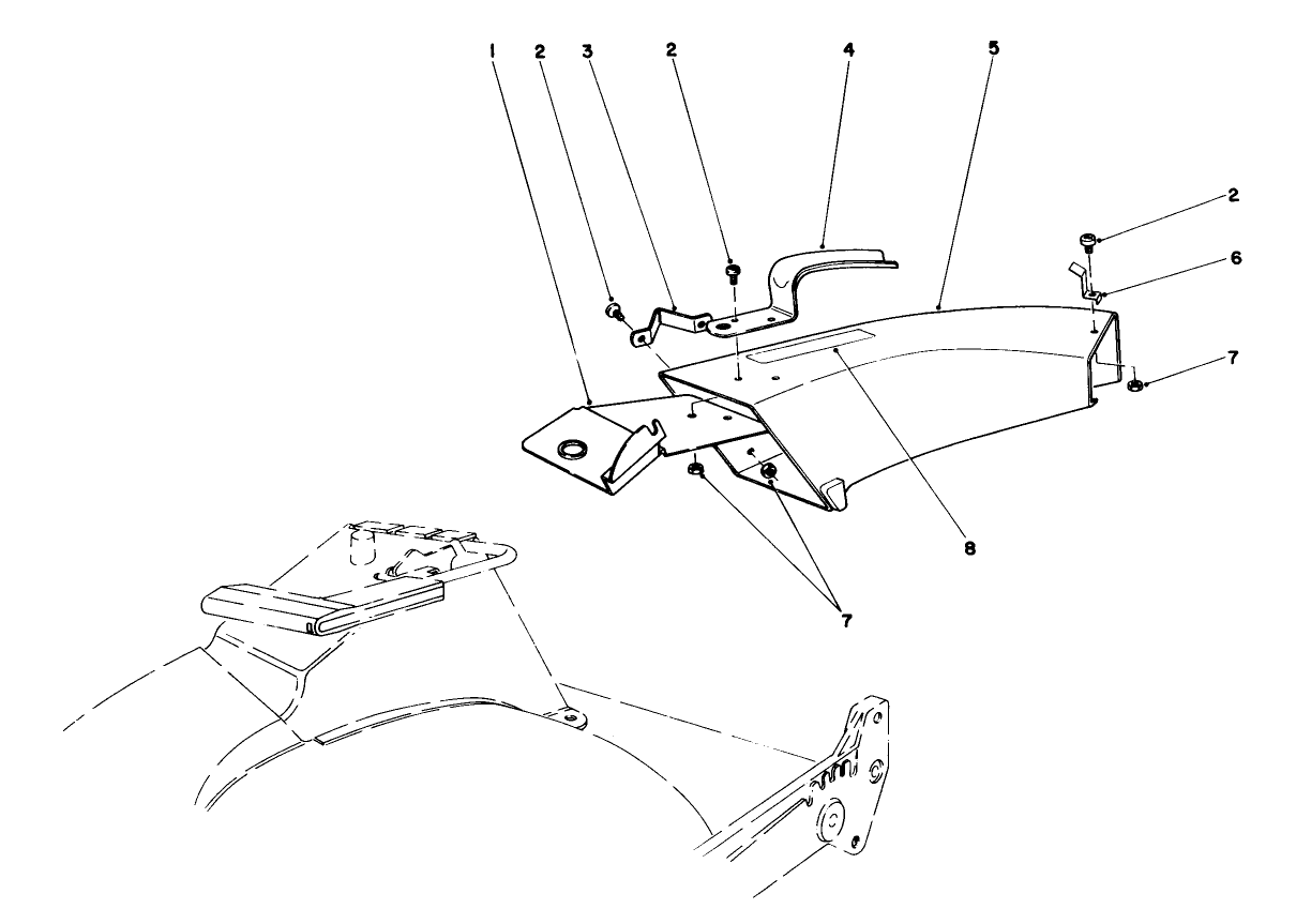 Side Discharge Chute Model No. 59108 (optional)