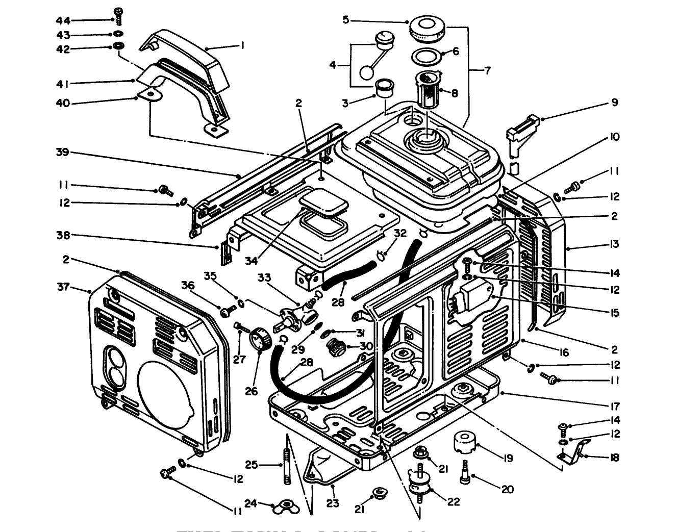 Fuel Tank & Cover Assembly