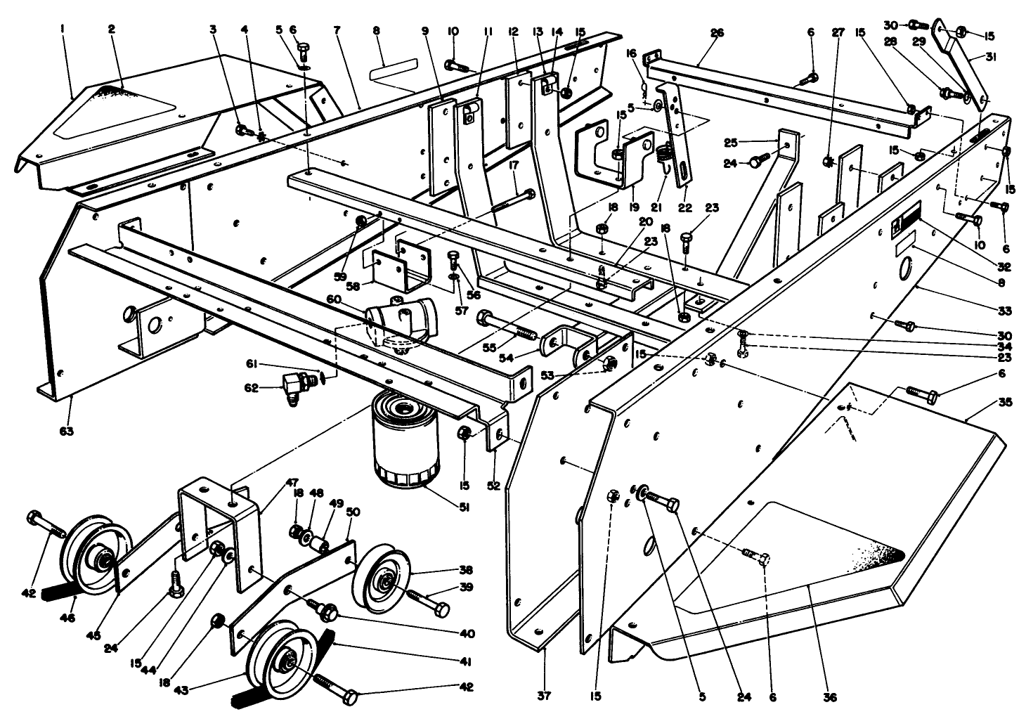 Frame & Jackshaft Assembly