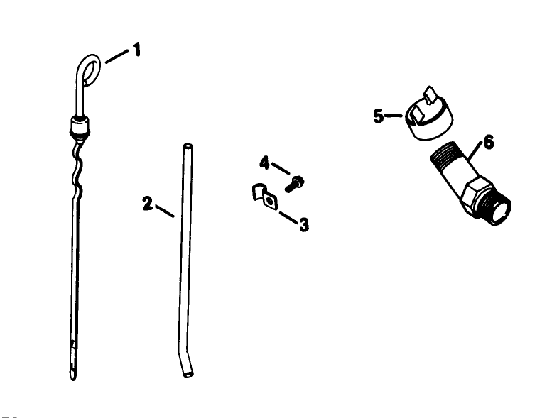 Dipstick-Engine Kohler Model No. Kt17qs Type No. 24324 (continued)
