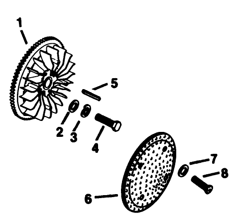 Flywheel-Engine Kohler Model No. Kt17qs Type No. 24324 (continued)