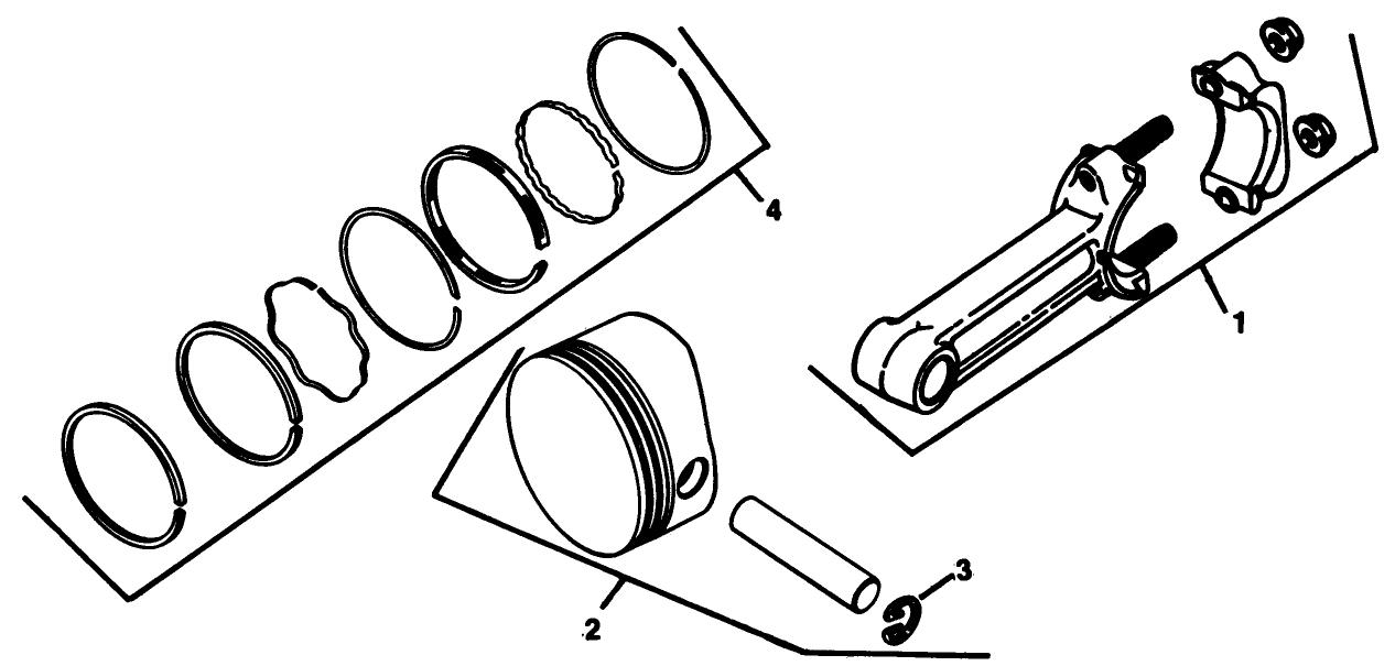 Piston & Rod-Engine Kohler Model No. Kt17qs Type No. 24324