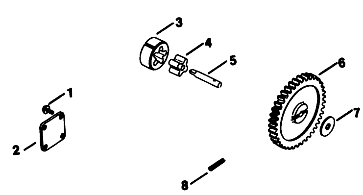 Oil Pump-Engine Kohler Model No. Kt17qs Type No. 24324
