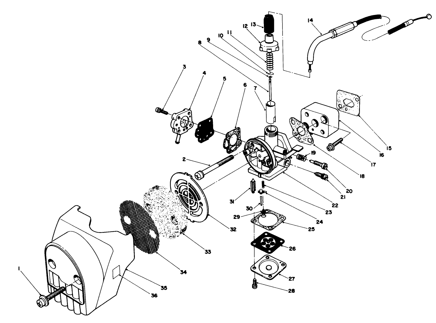 Carburetor & Air Cleaner Assembly