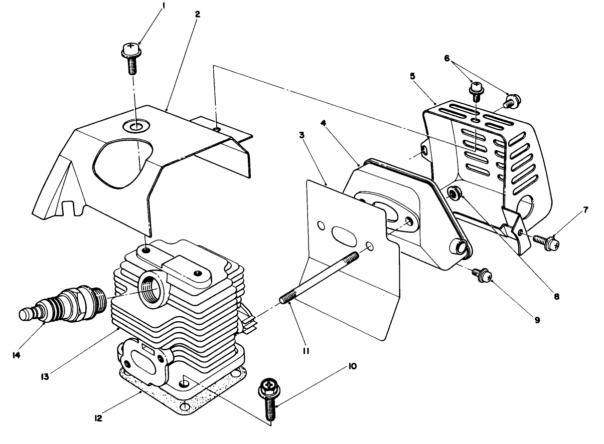 Cylinder & Muffler Assembly