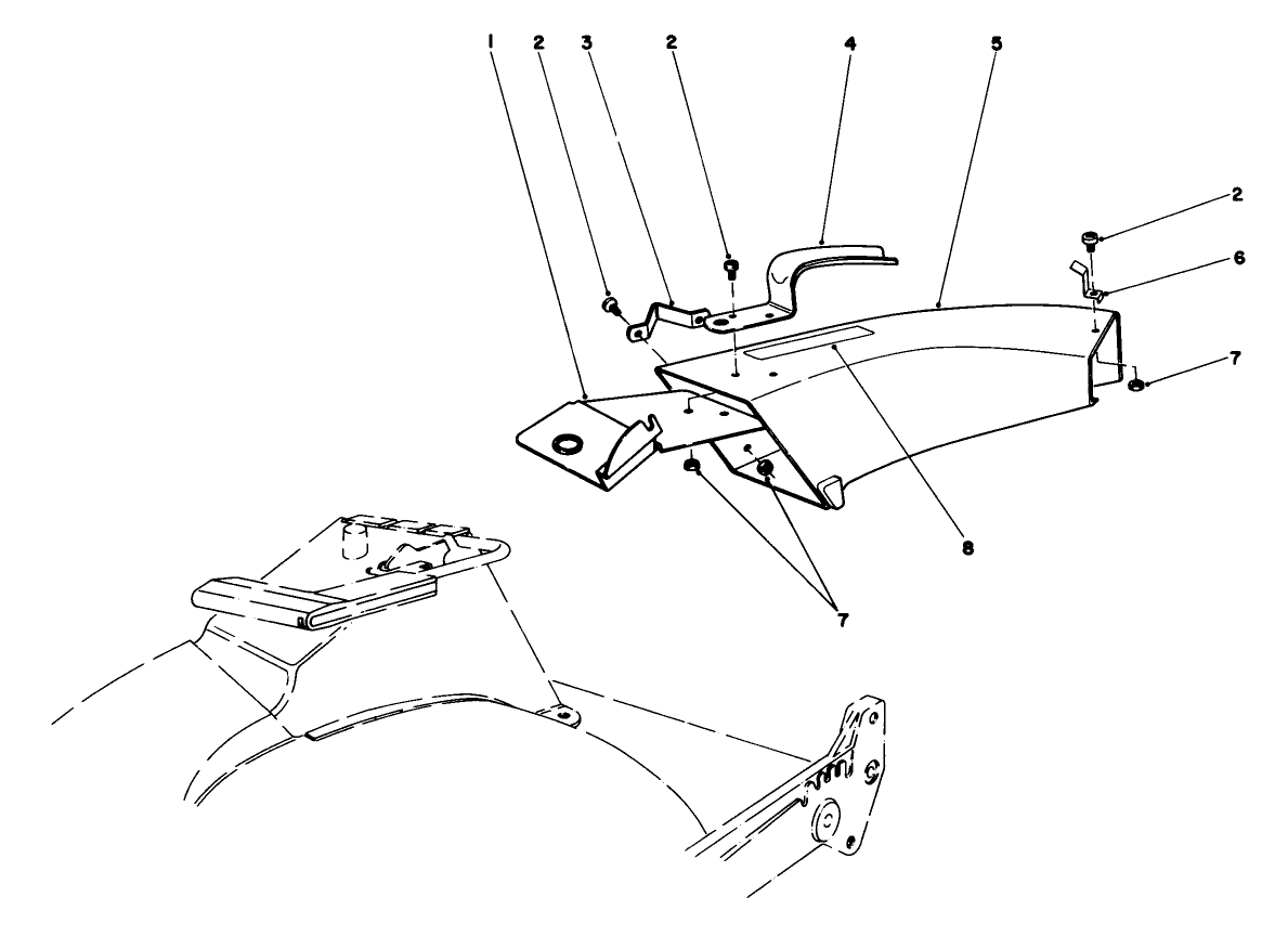Side Discharge Chute Model No. 59108 (optional)