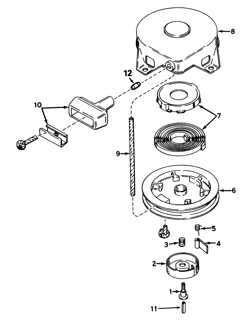 Rewind Starter N0. 590420a