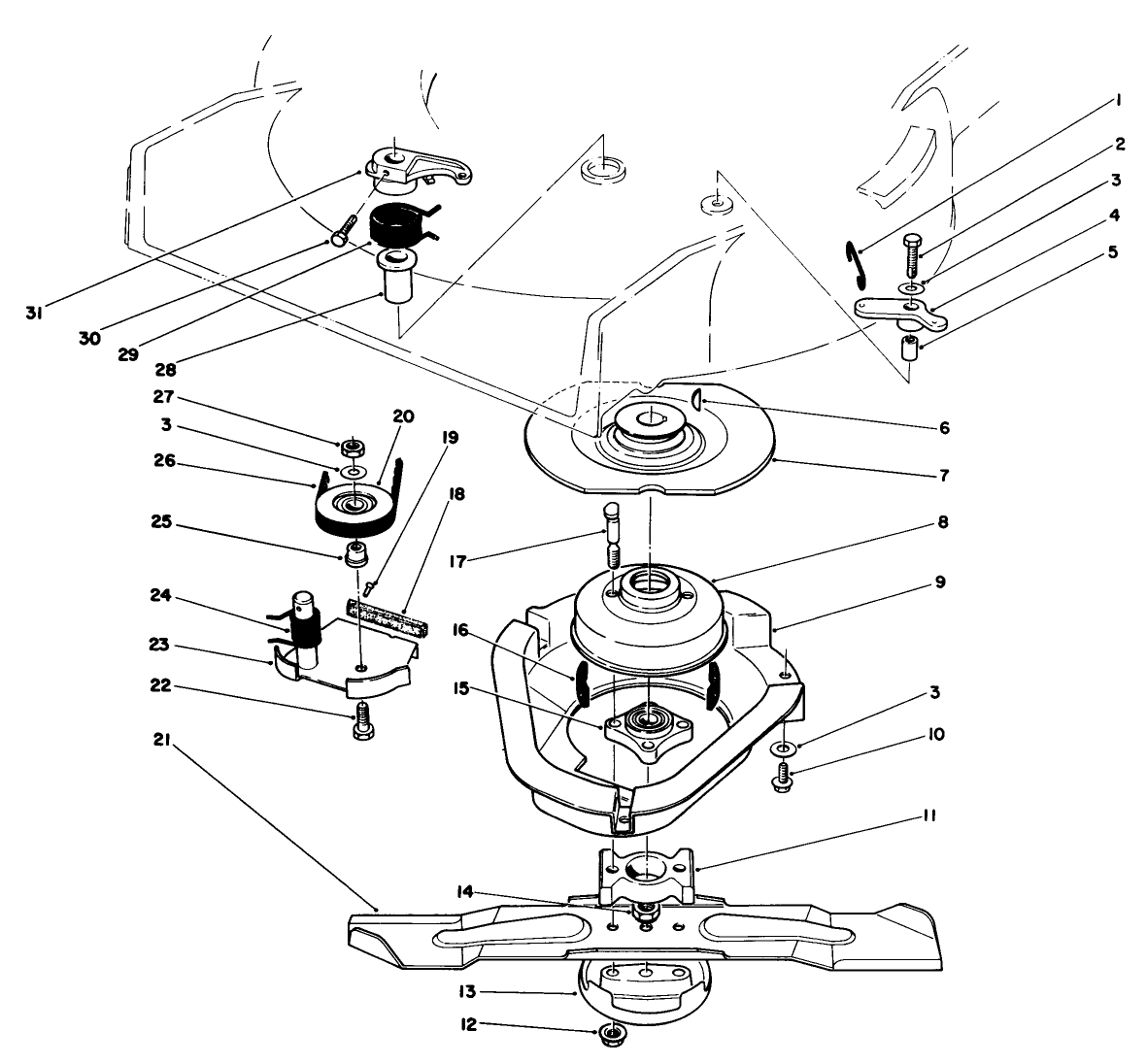 Blade Brake Clutch Assembly
