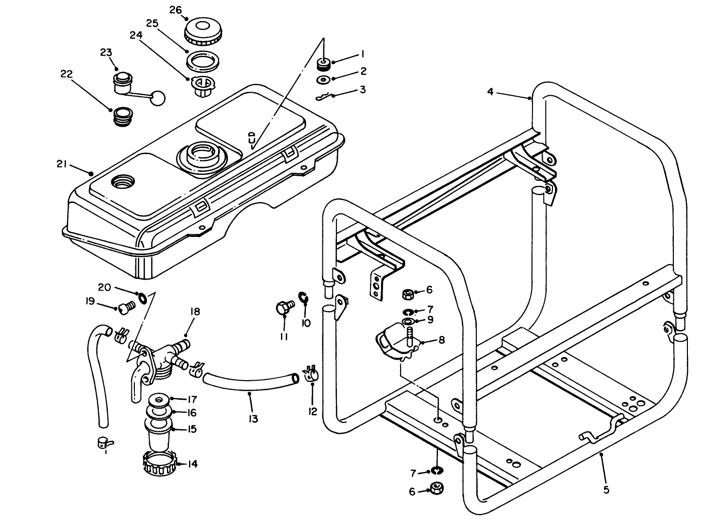 Fuel Tank & Frame Assembly