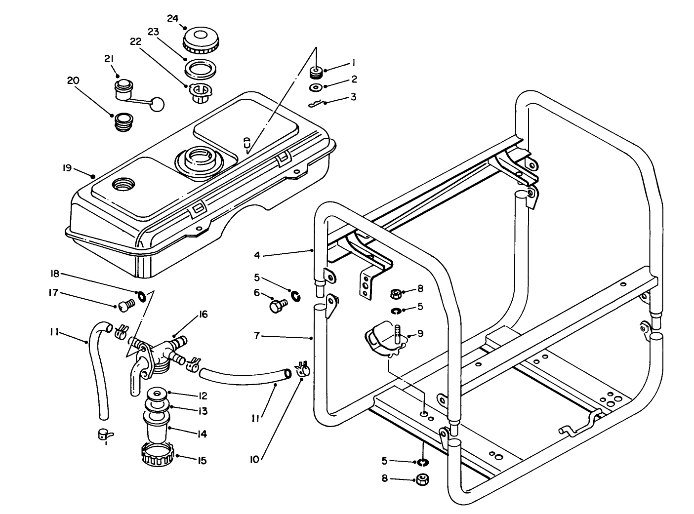 Fuel Tank & Frame Assembly