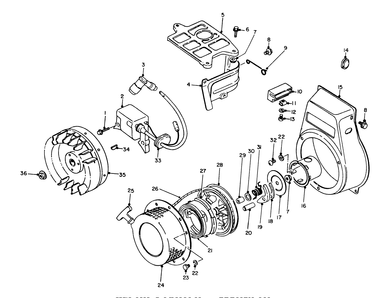 Recoil Starter-Magneto