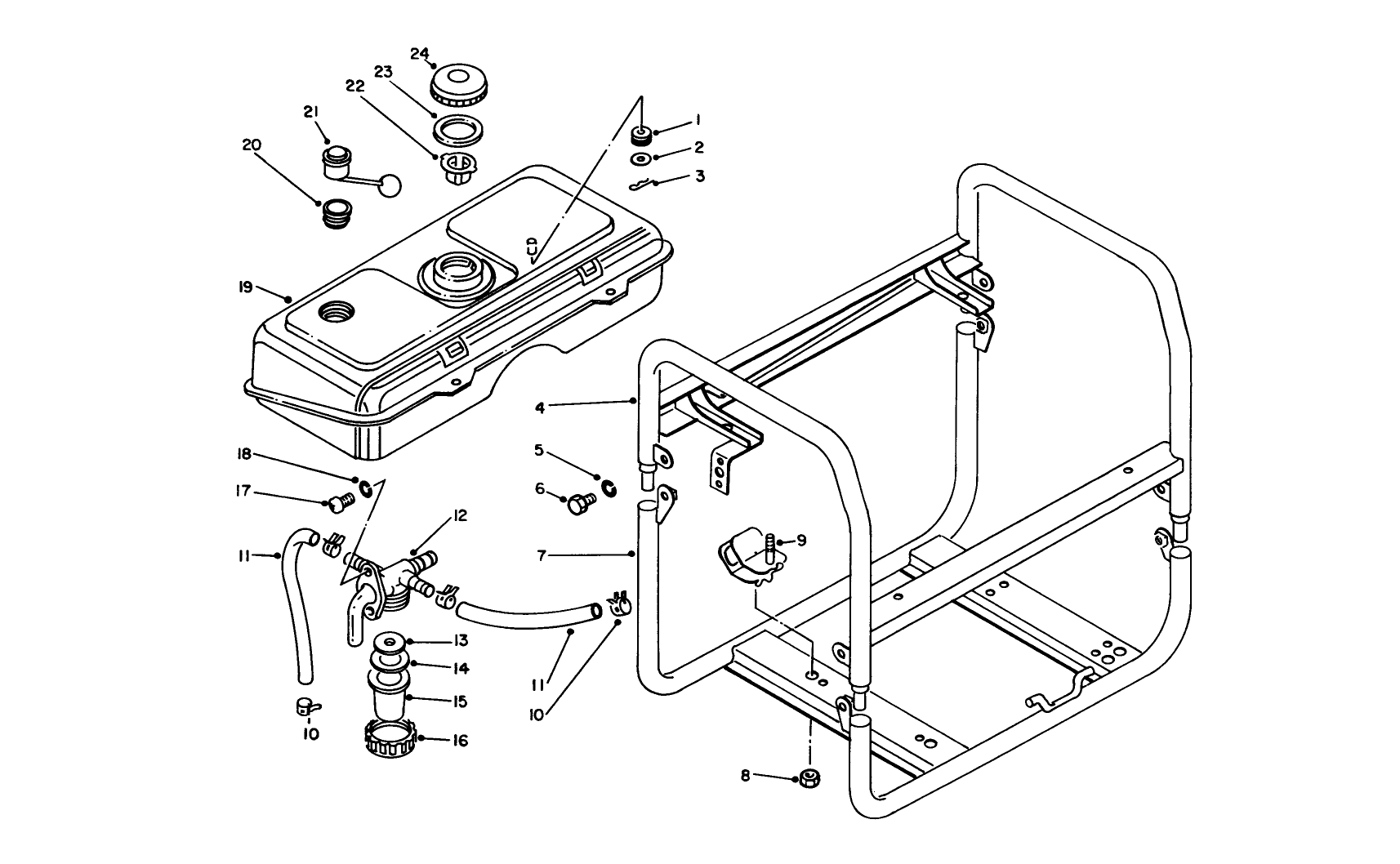 Fuel Tank & Frame Assembly
