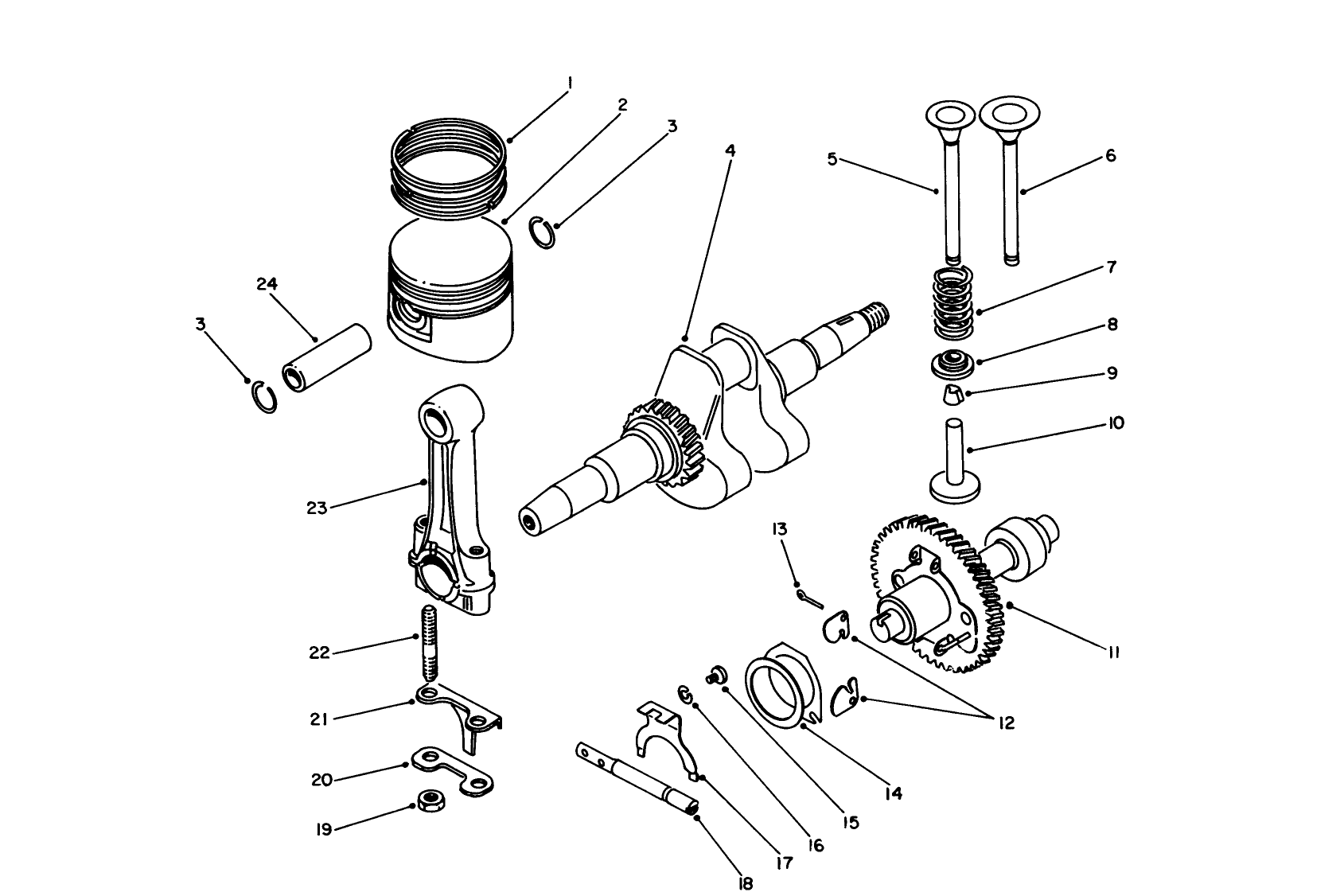 Crankcase & Cam Shaft Assembly
