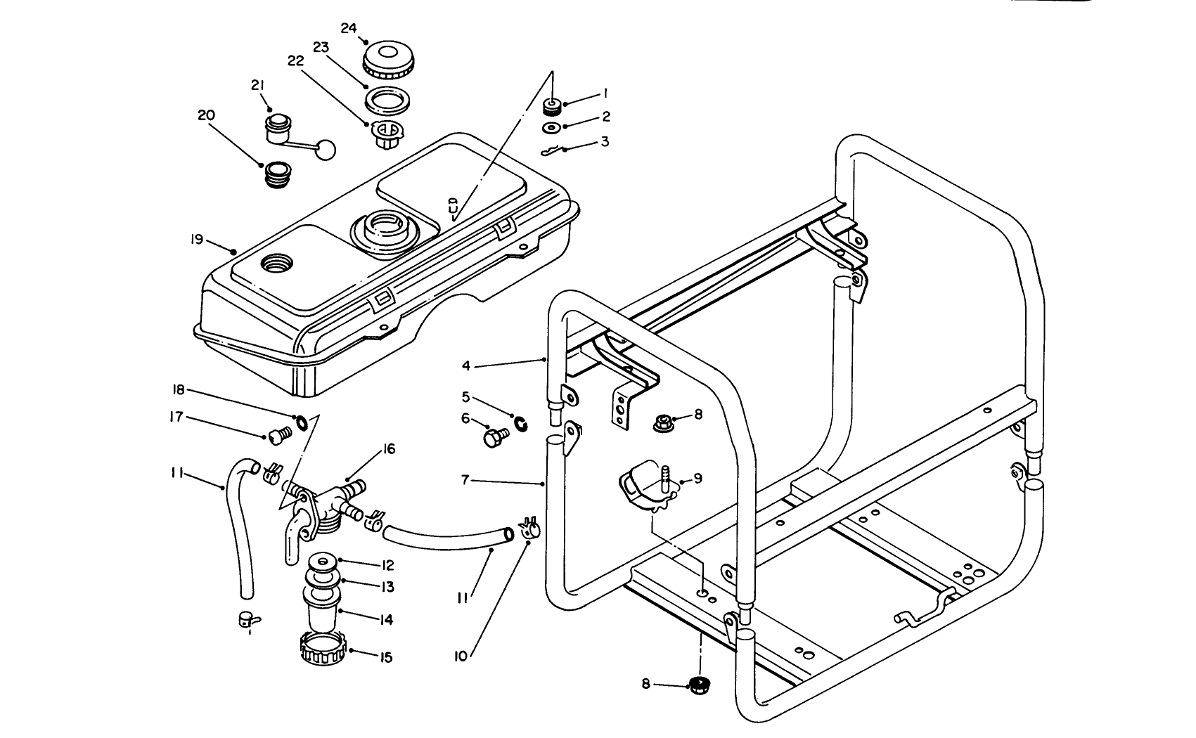 Fuel Tank & Frame Assembly