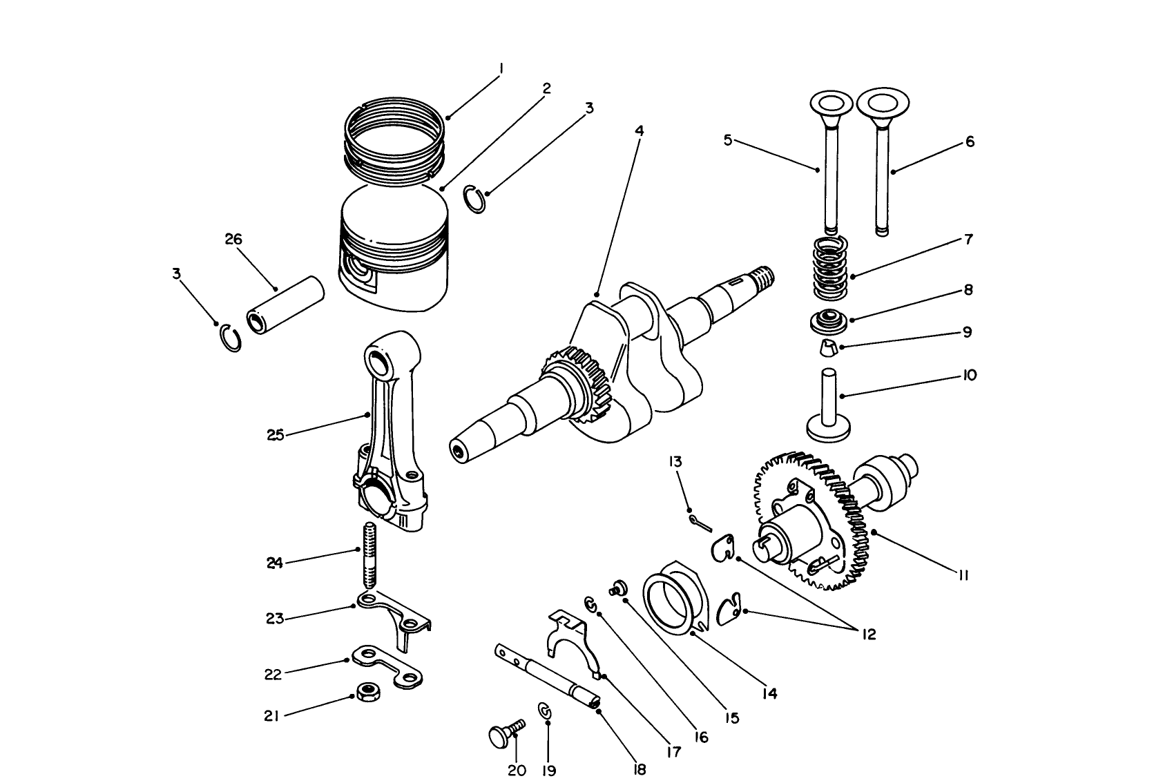 Crankshaft & Camshaft Assembly