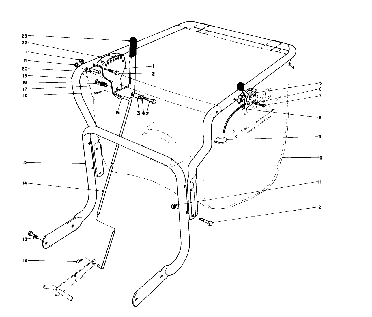 Controls And Handle Assembly (model 62912)