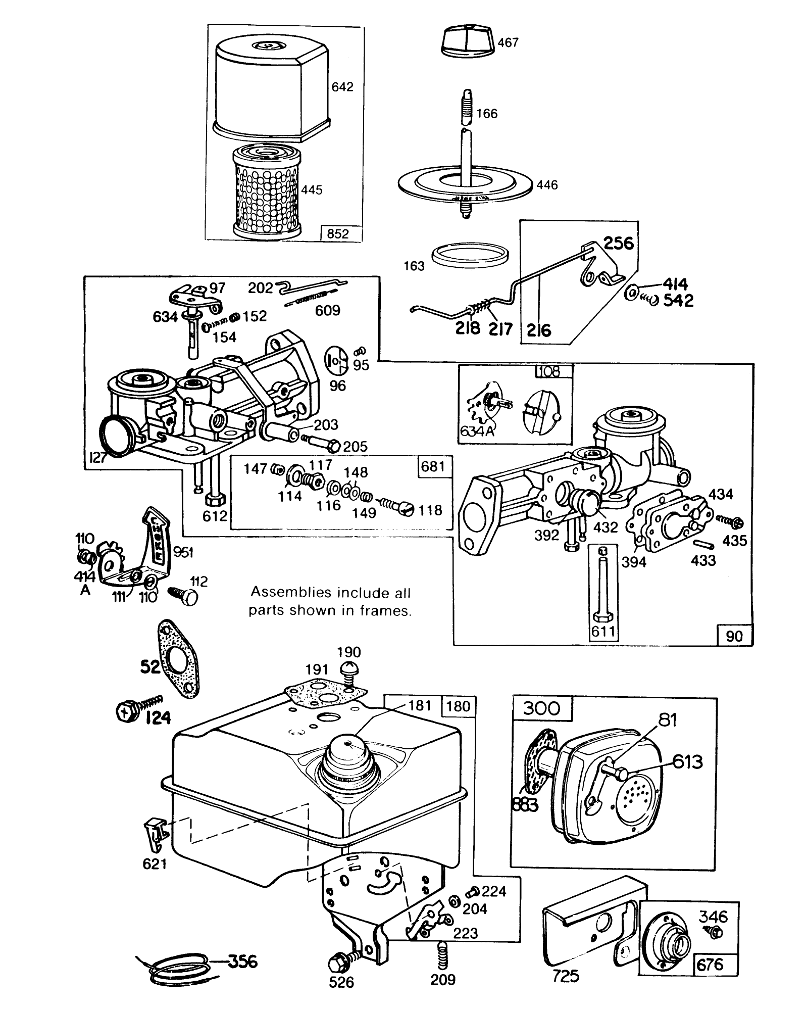 Engine Briggs & Stratton Model No. 130202-1640-01 (continued)