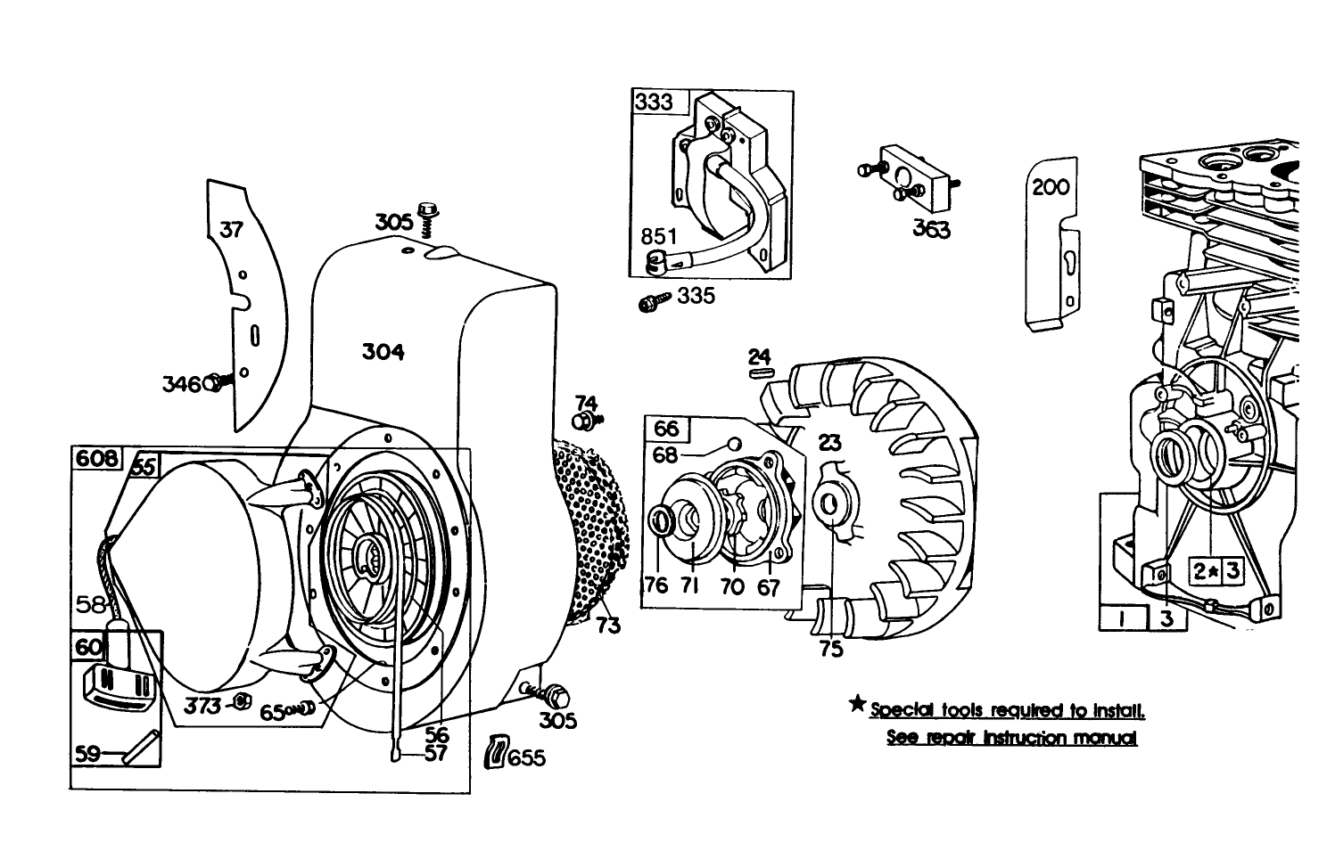Engine Briggs & Stratton Model No. 130202-1640-01 (continued)