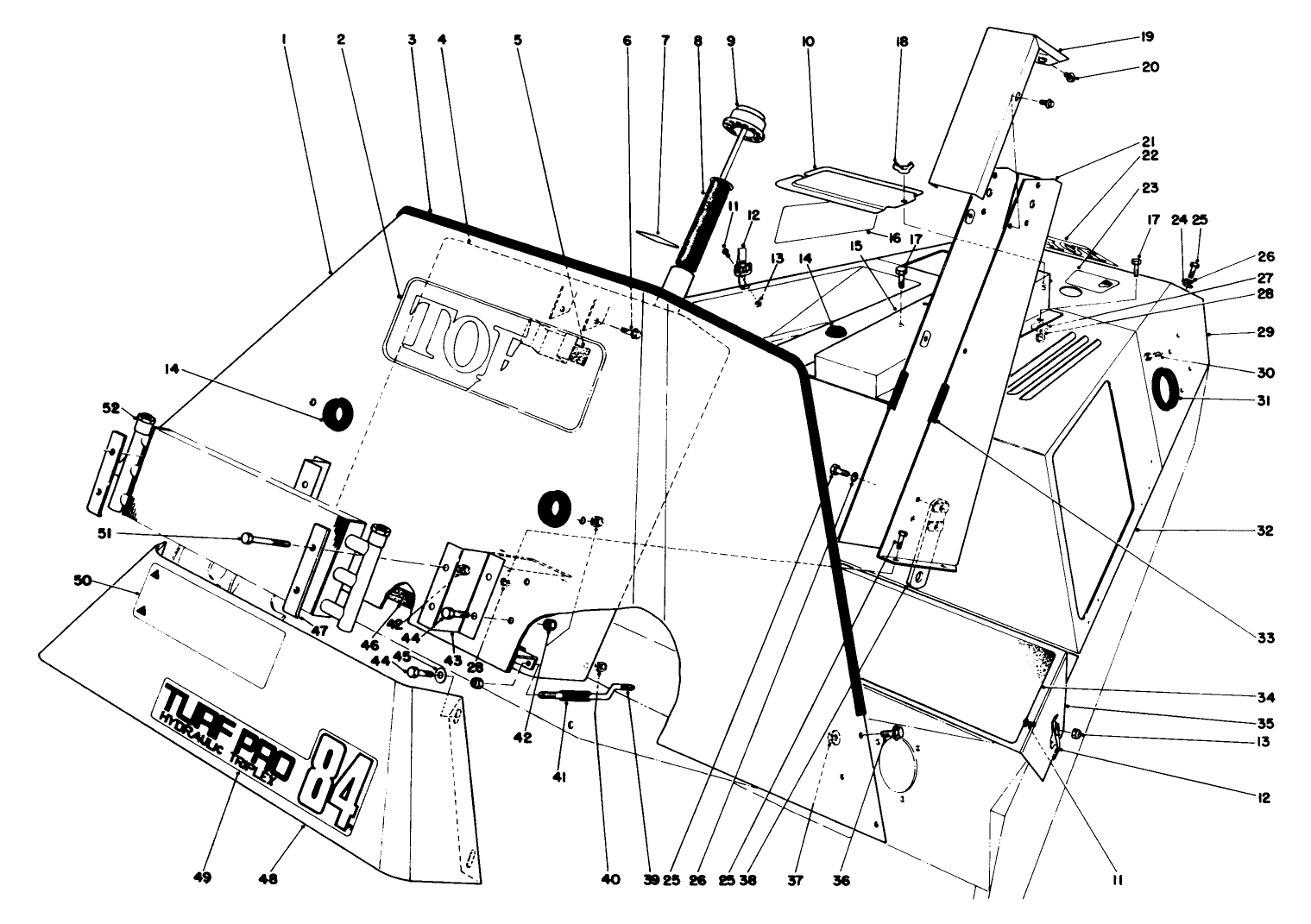 Hydraulic Reservoir And Front Shroud