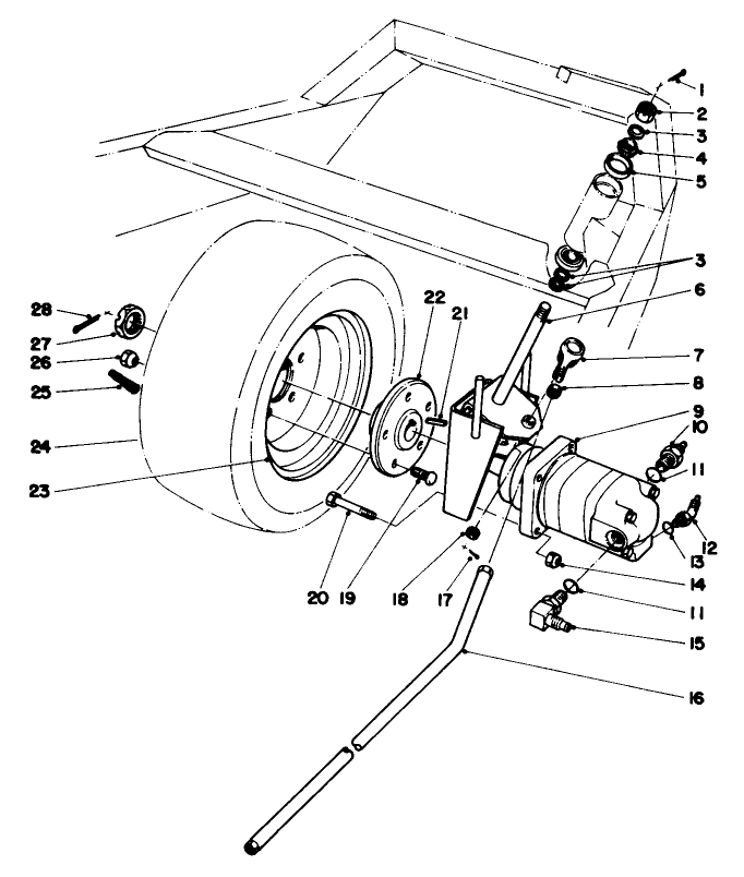 Rear Wheel And Motor Assembly