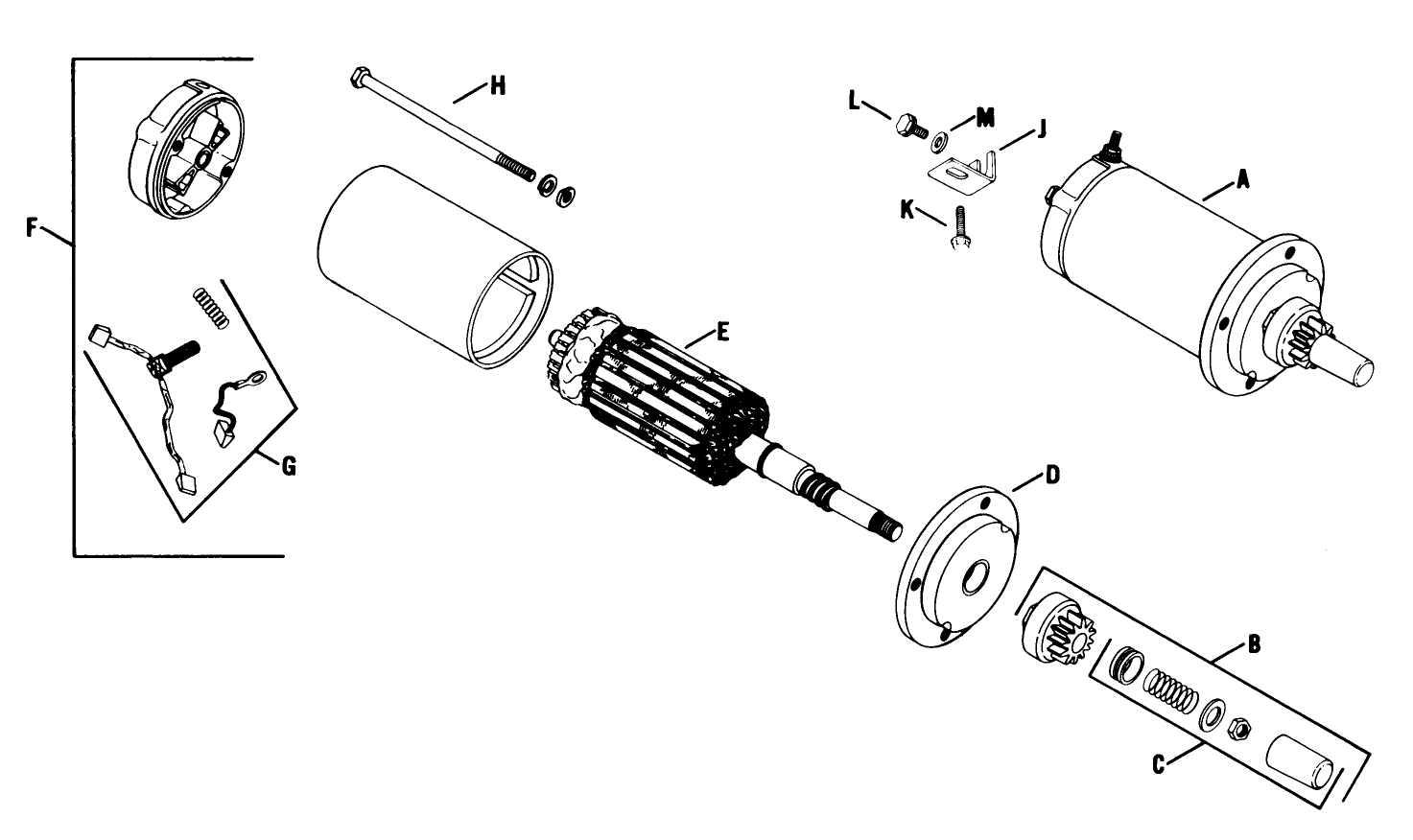 Electric Starter Assembly Engine Model No. K582qs Type No. Ps-36315 (continued)