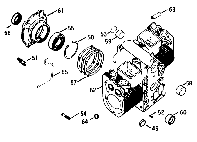 Crankcase-Engine Model No. K582qs Type No. Ps-36315