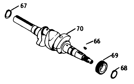 Crankshaft-Engine Model No. K582qs Type No. Ps-36315
