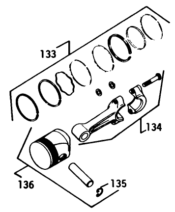Piston & Rod-Engine Model No. K582qs Type No. Ps-36315