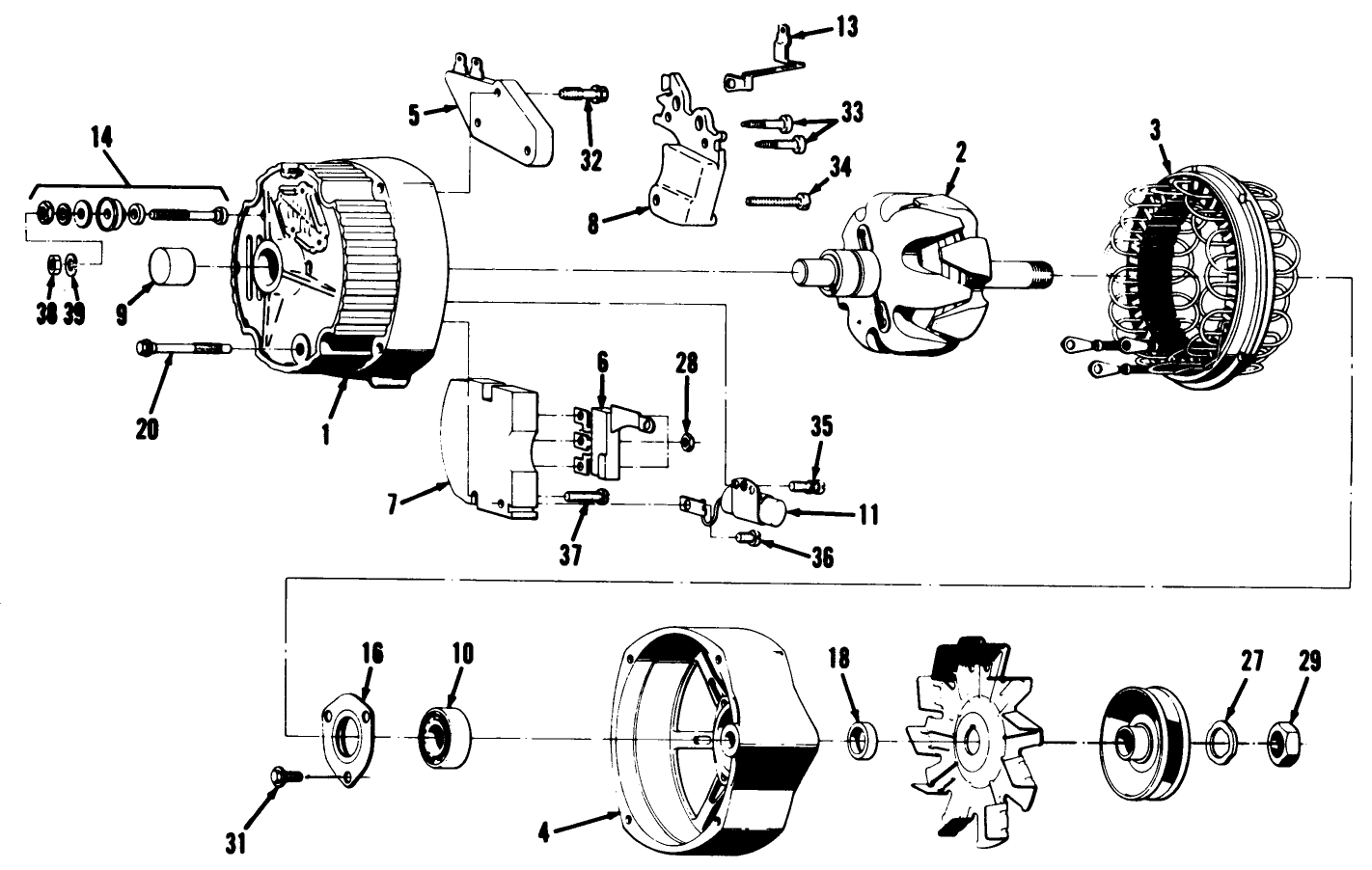 42 Amp. Alternator Assembly No. 47-5900