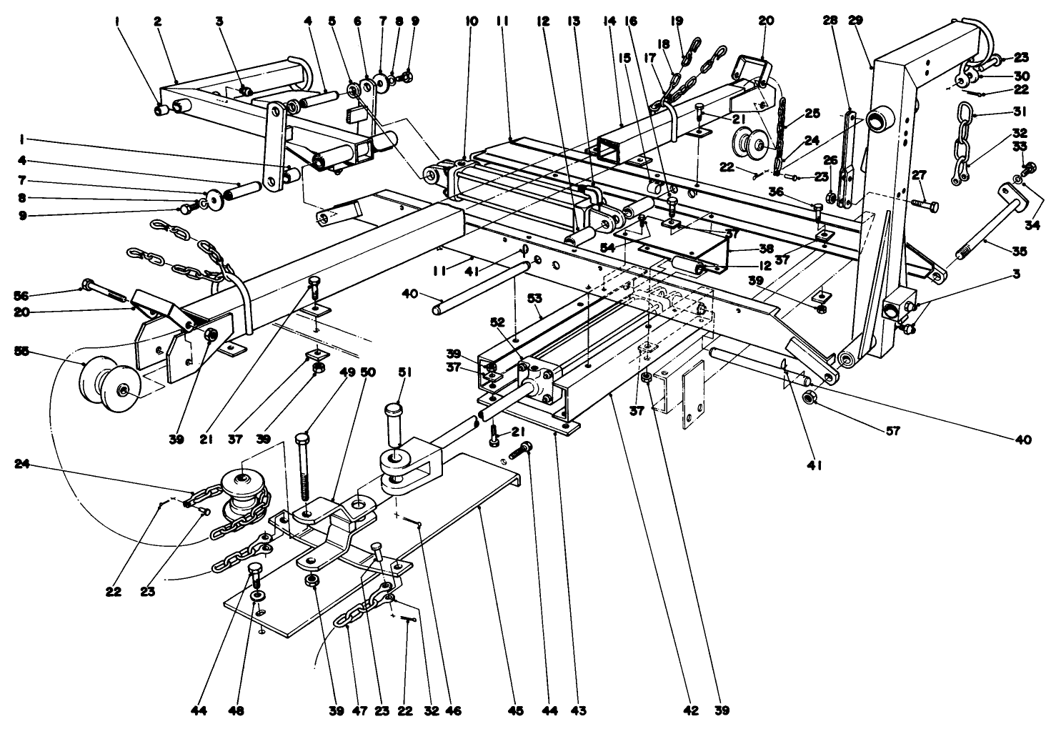 Main Frame Assembly Rear (continued)