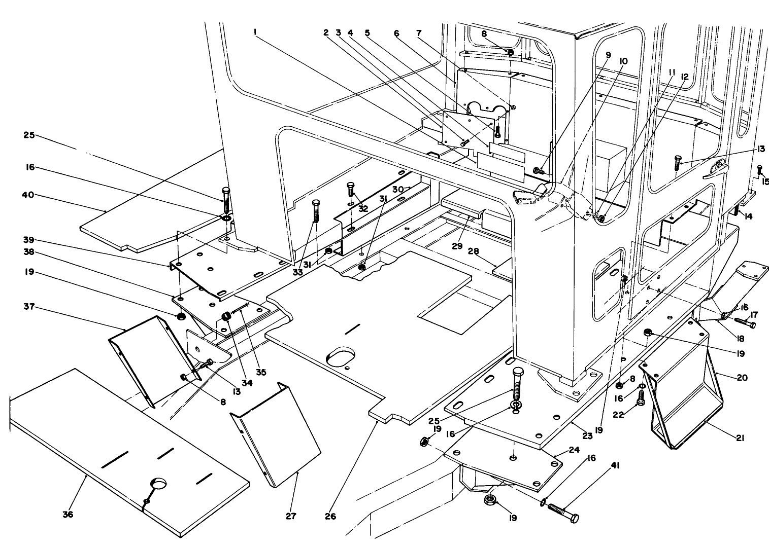 Cab Mounting Kit No. 70157 (optional)