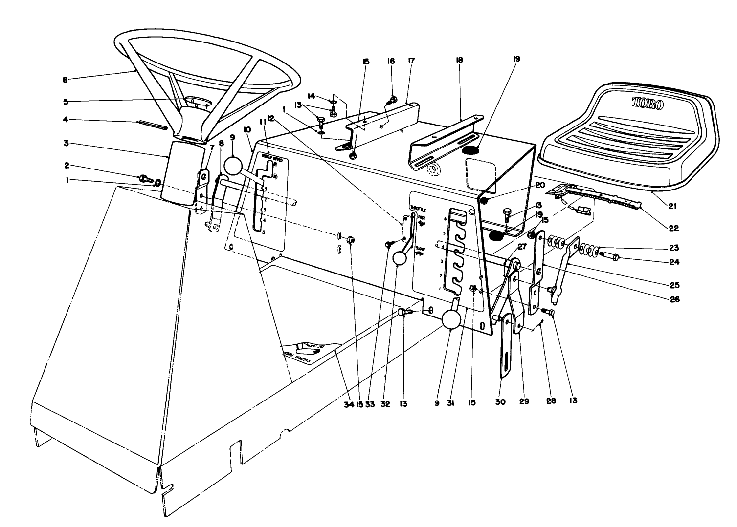 Seat & Steering Wheel Assembly