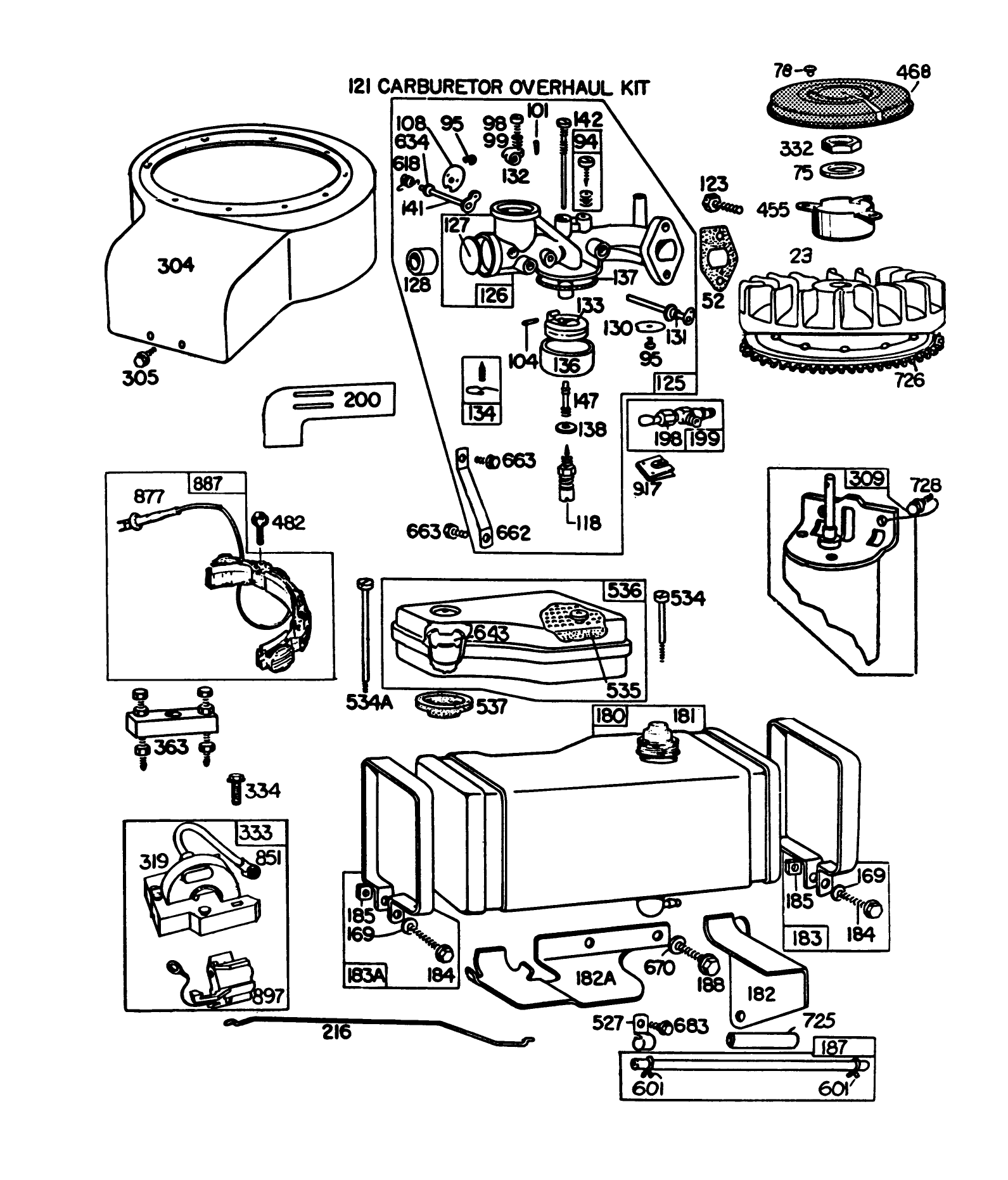 Engine Briggs & Stratton Model No. 191707-2132-01