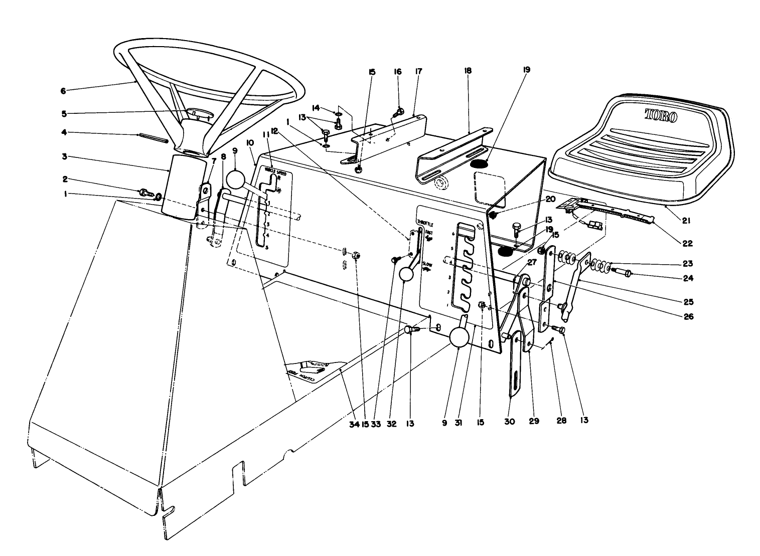 Seat & Steering Wheel Assembly