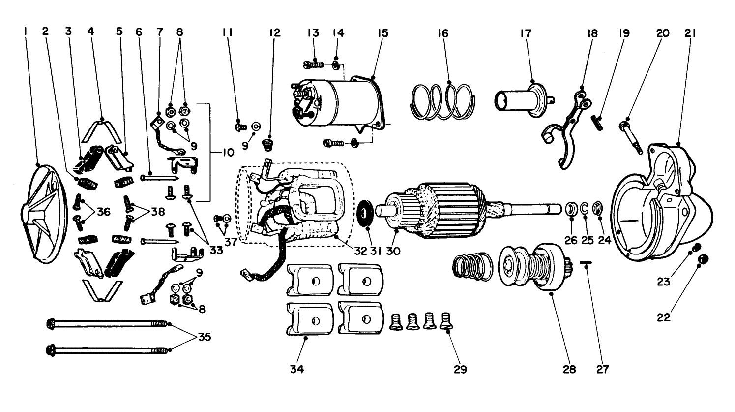 Starter Motor Assembly No. 49-8050