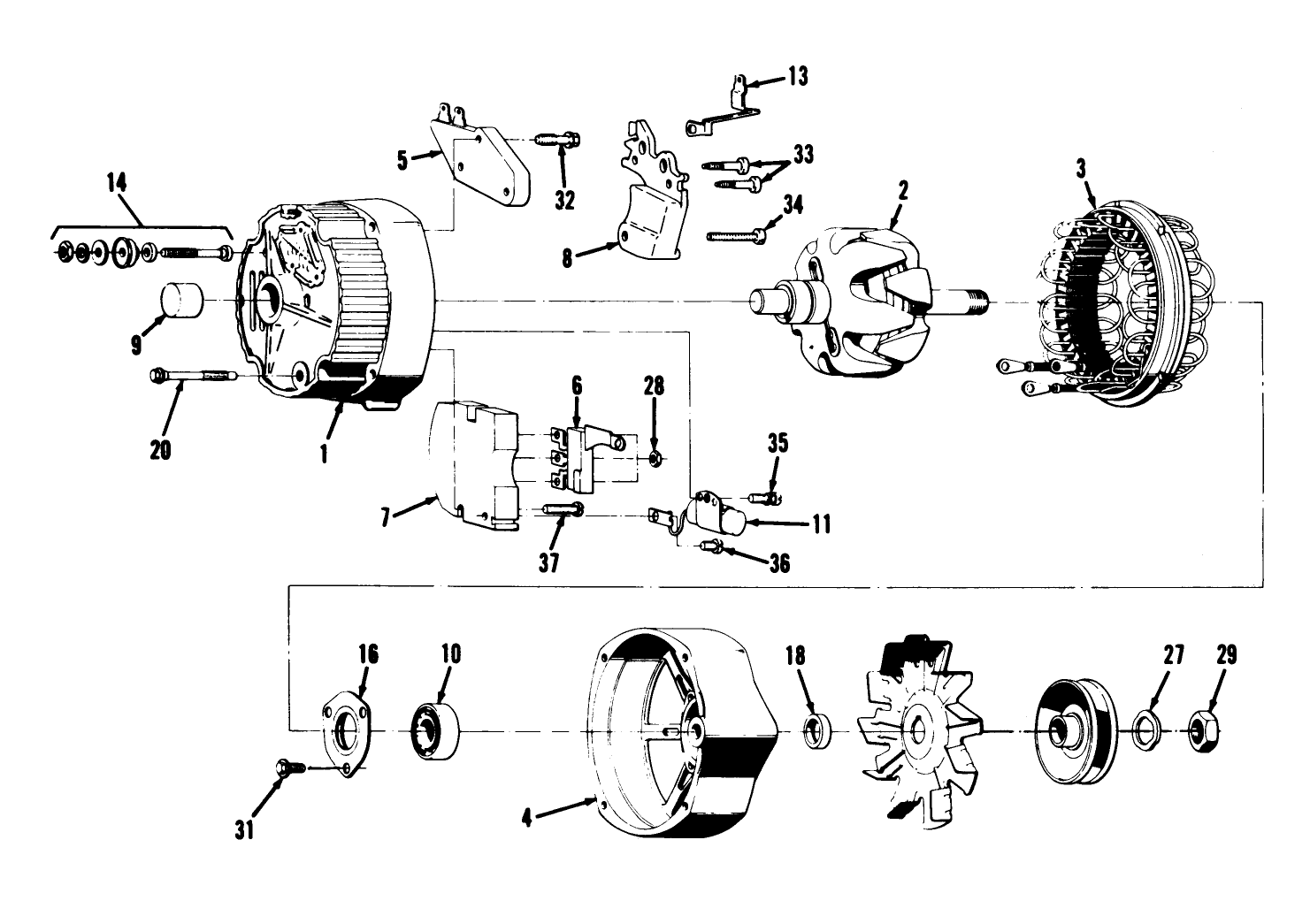 42 Amp. Alternator Assembly No. 47-5900