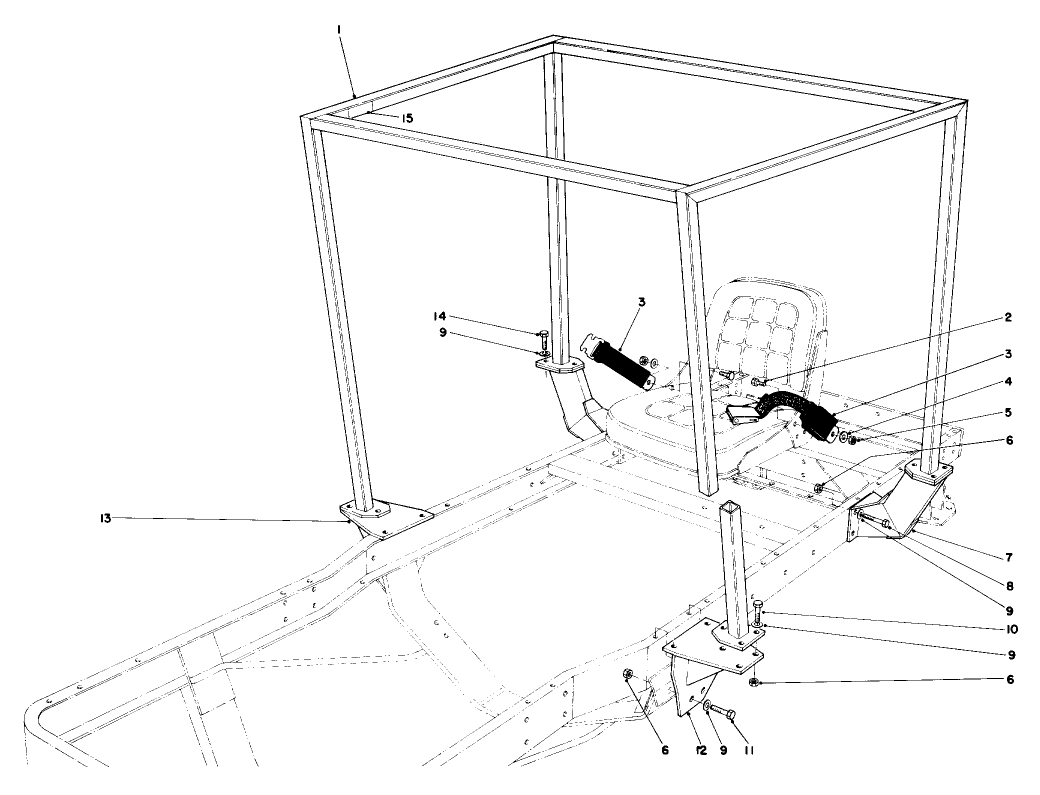 Roll Over Protection Kit No. 77021 (optional)