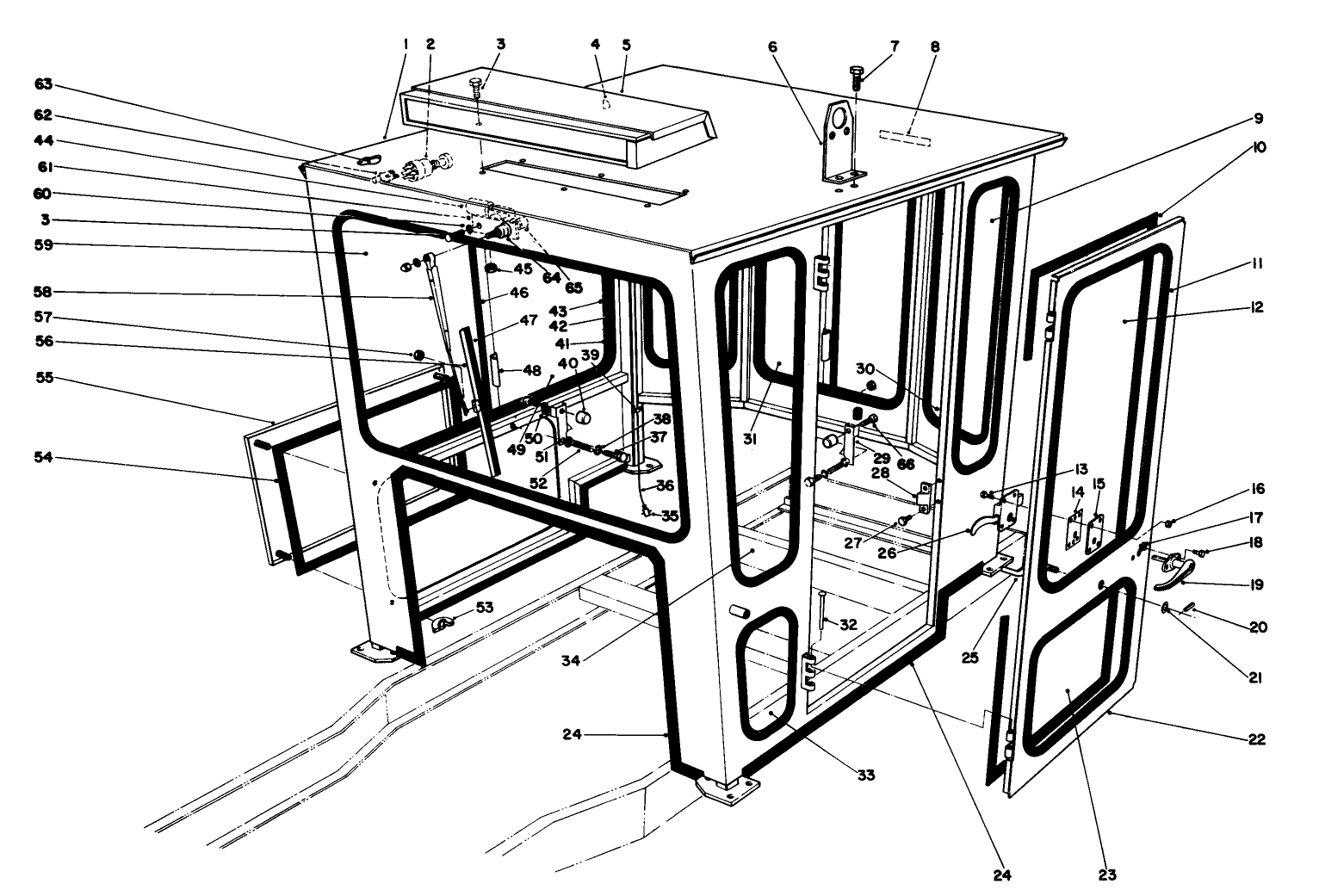 Cab Assembly Kit No. 70155 (optional)